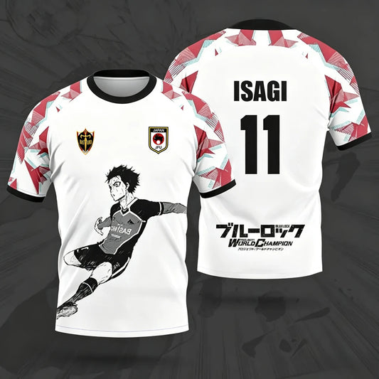 Blue Lock Bastard München Football Jersey – Anime 3D Print Sports T-Shirt