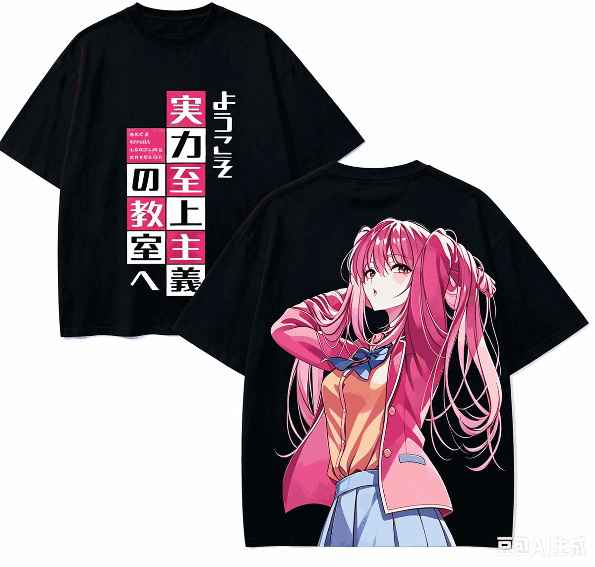 Classroom of the Elite Oversized T-Shirt – Unisex Harajuku Anime Streetwear Tee