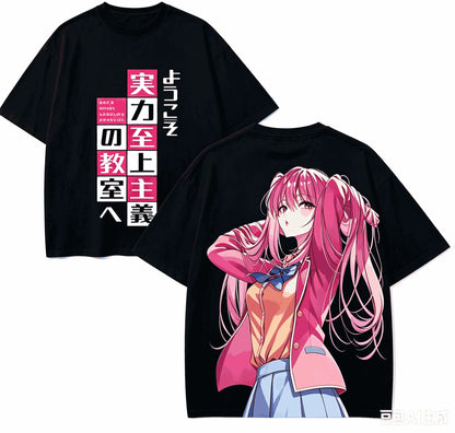 Classroom of the Elite Oversized T-Shirt – Unisex Harajuku Anime Streetwear Tee