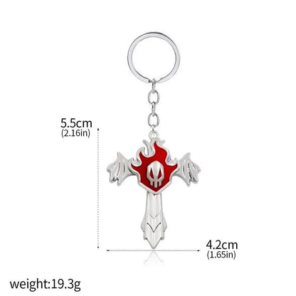 BLEACH: Thousand-Year Blood War Ichigo Zangetsu Keychain – Anime Sword Pendant Keyring