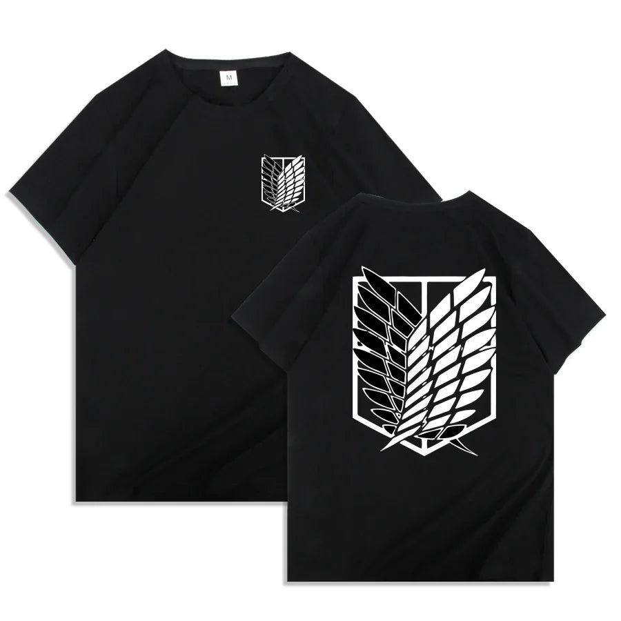 Attack on Titan Anime Graphic T-Shirt – Oversized Unisex Cotton Harajuku Streetwear Tee