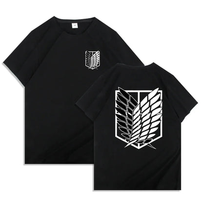 Attack on Titan Anime Graphic T-Shirt – Oversized Unisex Cotton Harajuku Streetwear Tee