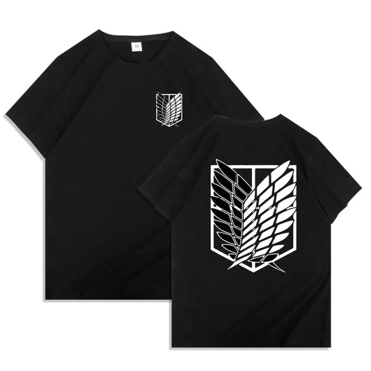 Attack on Titan Anime Graphic T-Shirt – Oversized Unisex Cotton Harajuku Streetwear Tee