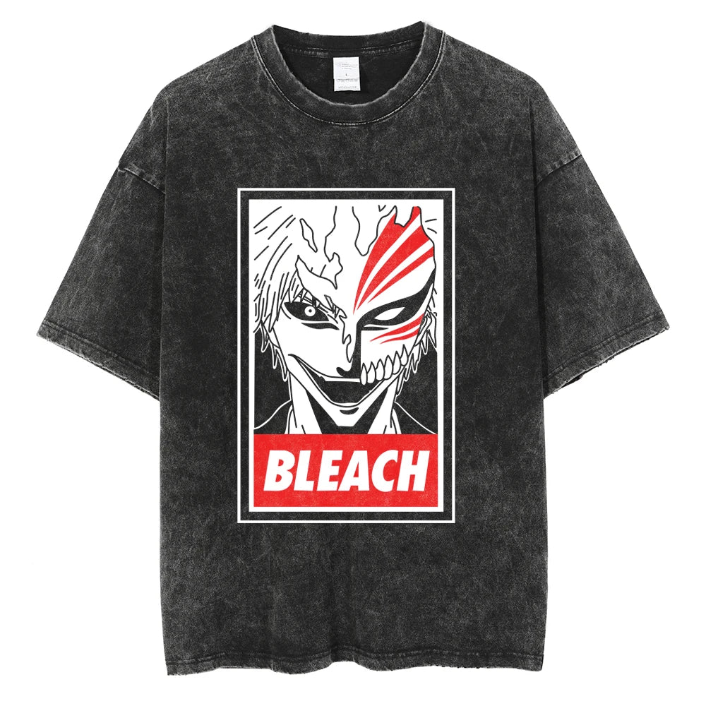 BLEACH Kenpachi Zaraki Oversized Graphic T-Shirt – Unisex Anime Streetwear Tee