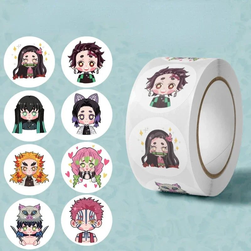 500PCS Demon Slayer Anime Sticker Pack – Kawaii Laptop, Phone & Gift Decorating Stickers