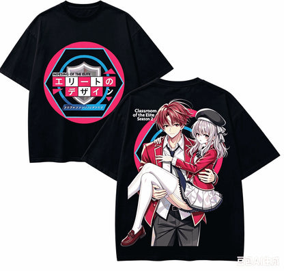 Classroom of the Elite Retro Oversized T-Shirt – Unisex Harajuku Anime Streetwear