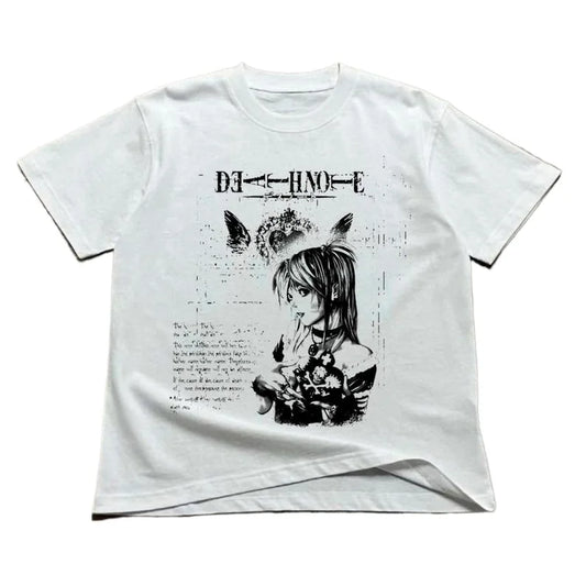 Death Note Vintage Oversized T-Shirt – Unisex Hip-Hop Anime Streetwear Tee