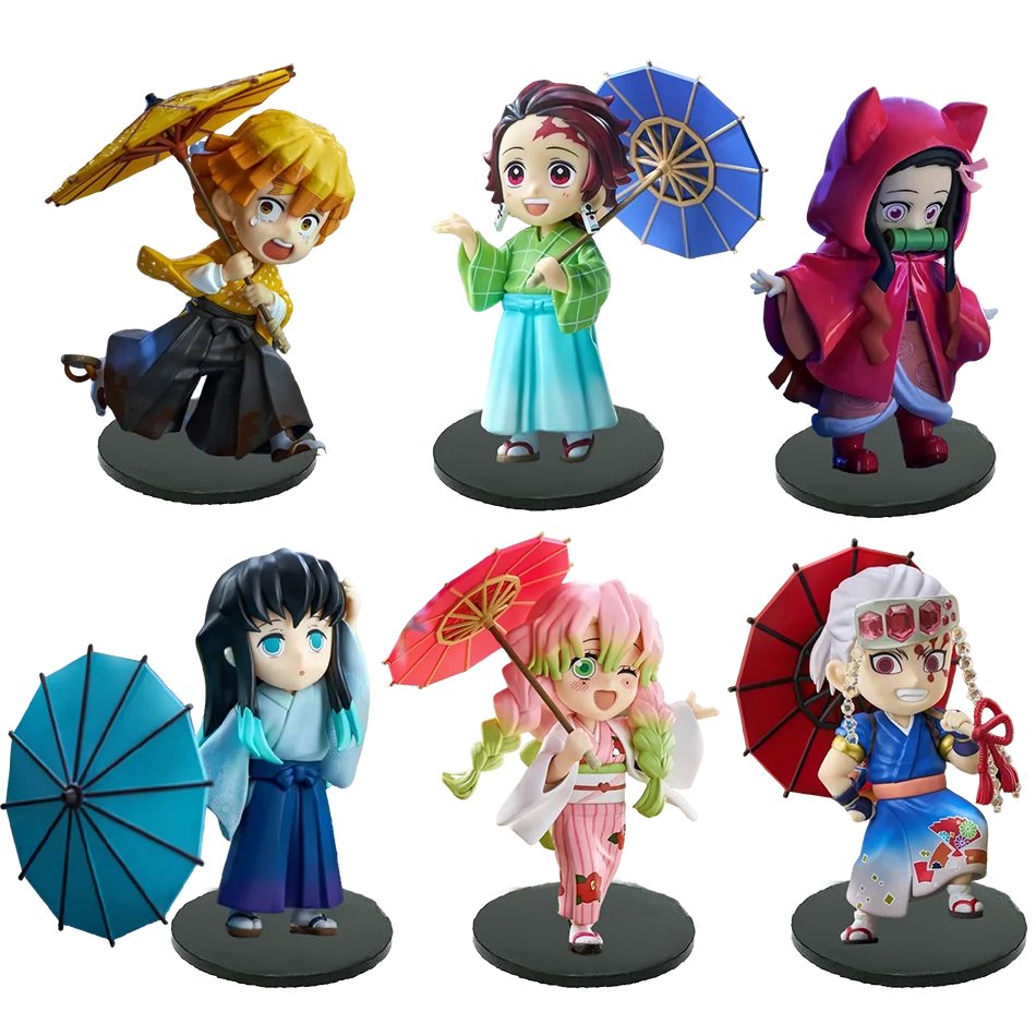 Demon Slayer Shinobu Kocho & Mitsuri Kanroji 15cm Anime Figures – Plum Rain Series Collectible Statues