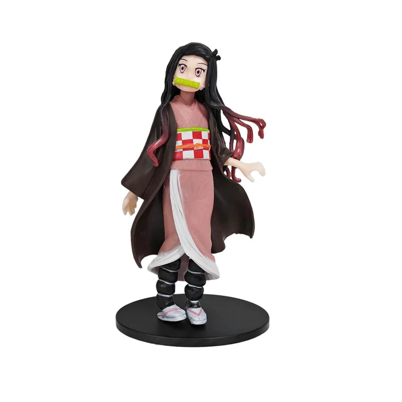 Demon Slayer Anime Action Figures – Tanjiro, Nezuko, Zenitsu & Inosuke Collectible Models