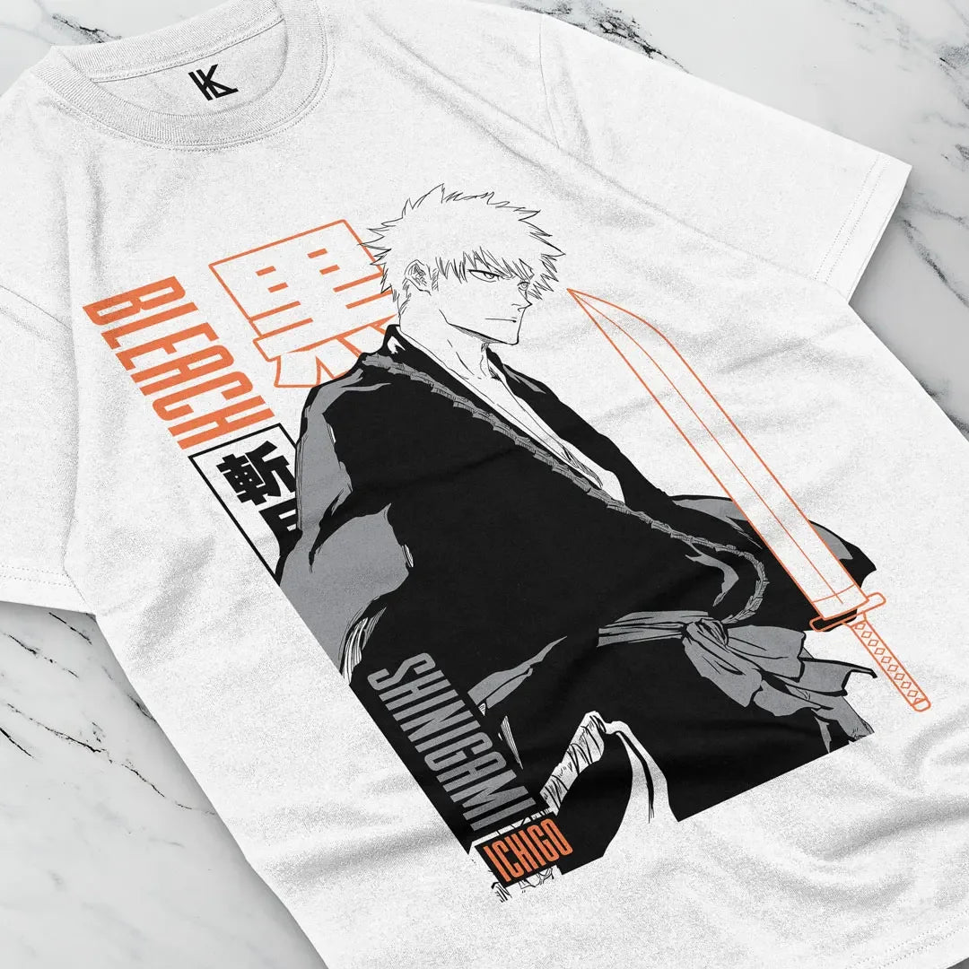 BLEACH Ichigo Kurosaki Manga Strip T-Shirt – Shonen Anime Graphic Streetwear Tee