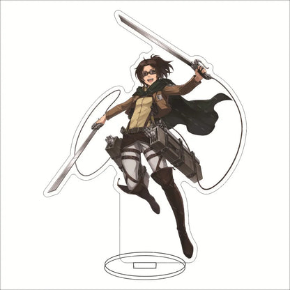 Attack on Titan Acrylic Stand Figure – 16CM Anime Display Stand | Eren, Mikasa, Armin & Conni