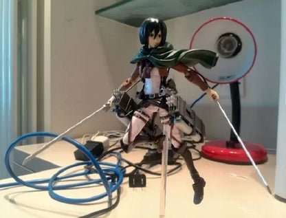 Anime Attack on Titan Mikasa Ackerman 203 Eren Jaeger 207 Rivaille 213 Dolls PVC Action Figure Collective Toy