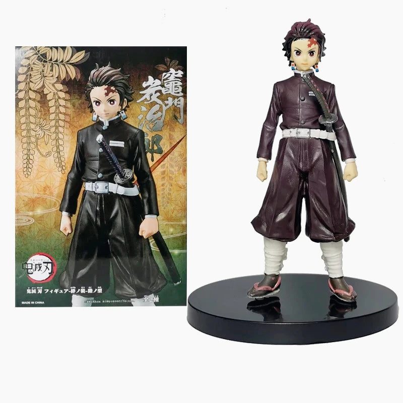 Demon Slayer Anime Action Figures – Tanjiro, Nezuko, Zenitsu & Inosuke Collectible Models