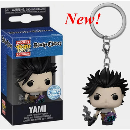 Black Clover Vinyl Figure Keychain – Asta, Noelle & Yami Collectible Anime Keychain with Box