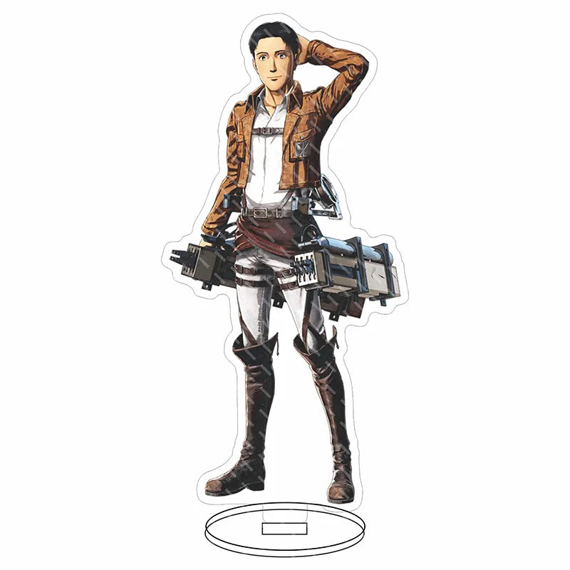 Attack on Titan Acrylic Stand Figure – 16CM Anime Display Stand | Eren, Mikasa, Armin & Conni