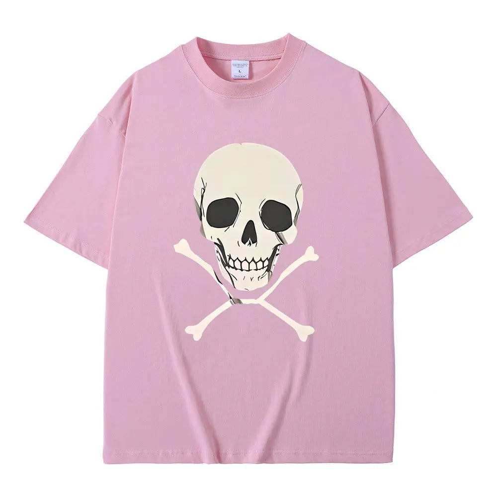 Chainsaw Man Reze Skeleton T-Shirt – Oversized Vintage Anime Streetwear Tee