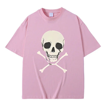 Chainsaw Man Reze Skeleton T-Shirt – Oversized Vintage Anime Streetwear Tee
