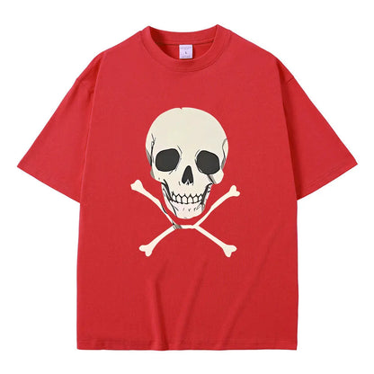 Chainsaw Man Reze Skeleton T-Shirt – Oversized Vintage Anime Streetwear Tee