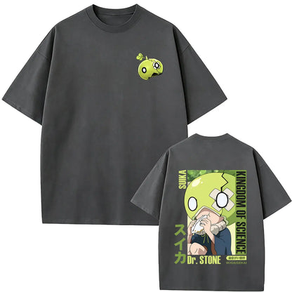 Dr. Stone Suika Anime T-Shirt – Unisex Oversized Vintage Manga Graphic Tee