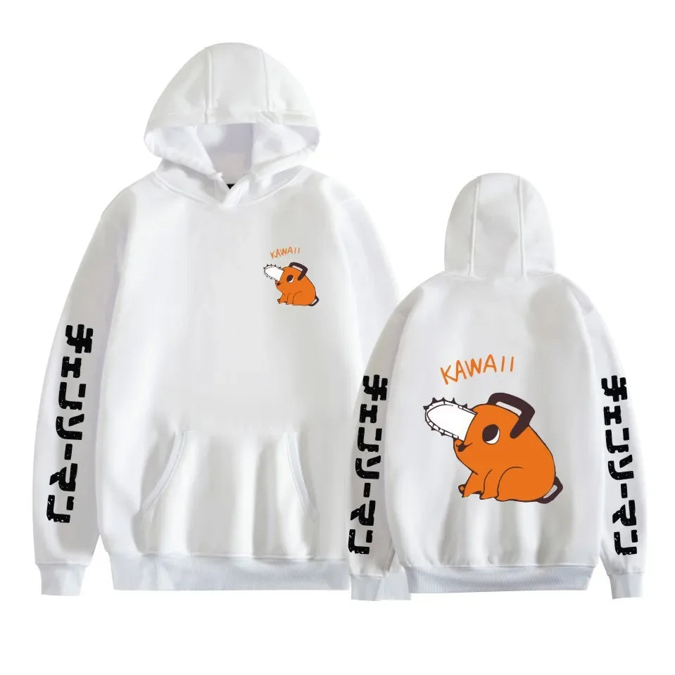 Chainsaw Man Pochita Hoodie – Unisex Harajuku Anime Streetwear Pullover