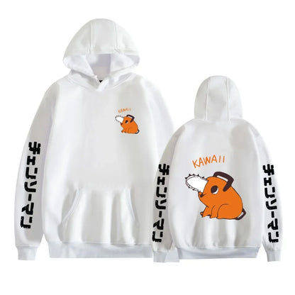 Chainsaw Man Pochita Hoodie – Unisex Harajuku Anime Streetwear Pullover