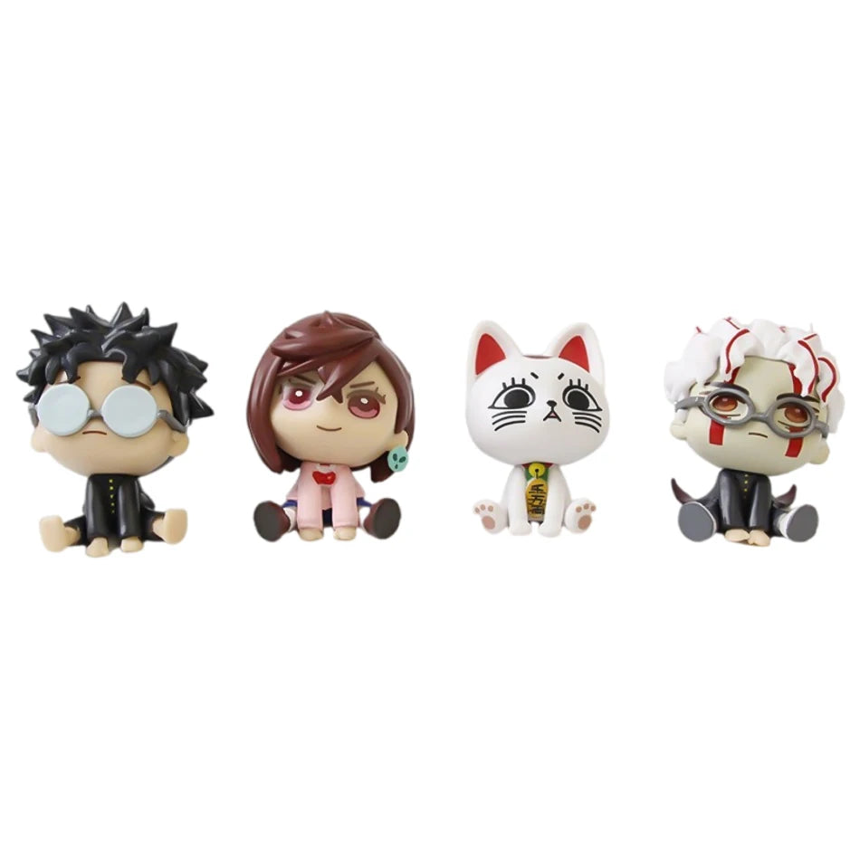 DAN DA DAN 4-Piece Anime Figure Set – Momo, Okarun & Turbo Granny PVC Collectibles