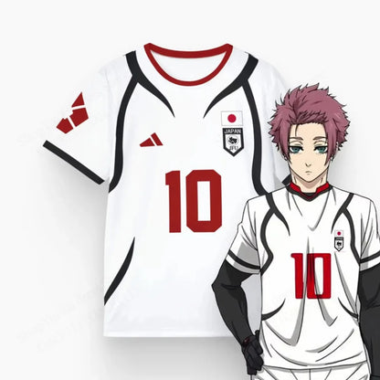 Blue Lock Sae Itoshi Anime Football Jersey – 3D Print Oversized Unisex T-Shirt