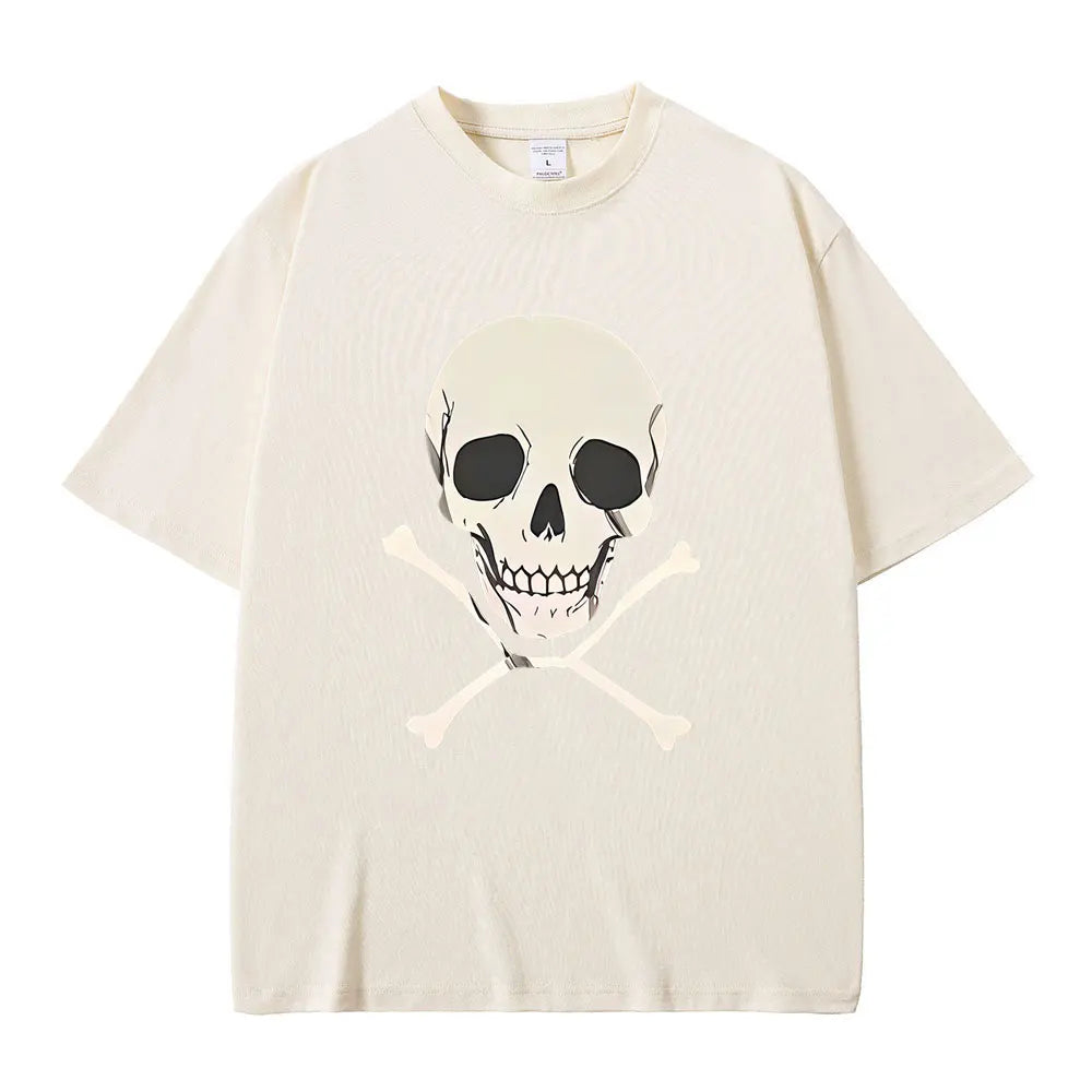 Chainsaw Man Reze Skeleton T-Shirt – Oversized Vintage Anime Streetwear Tee