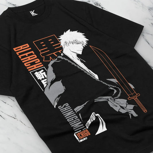 BLEACH Ichigo Kurosaki Manga Strip T-Shirt – Shonen Anime Graphic Streetwear Tee