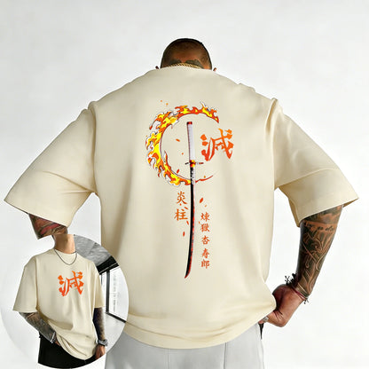 Demon Slayer Kyojuro Rengoku Anime T-Shirt – Unisex Y2K Streetwear Graphic Tee 2026