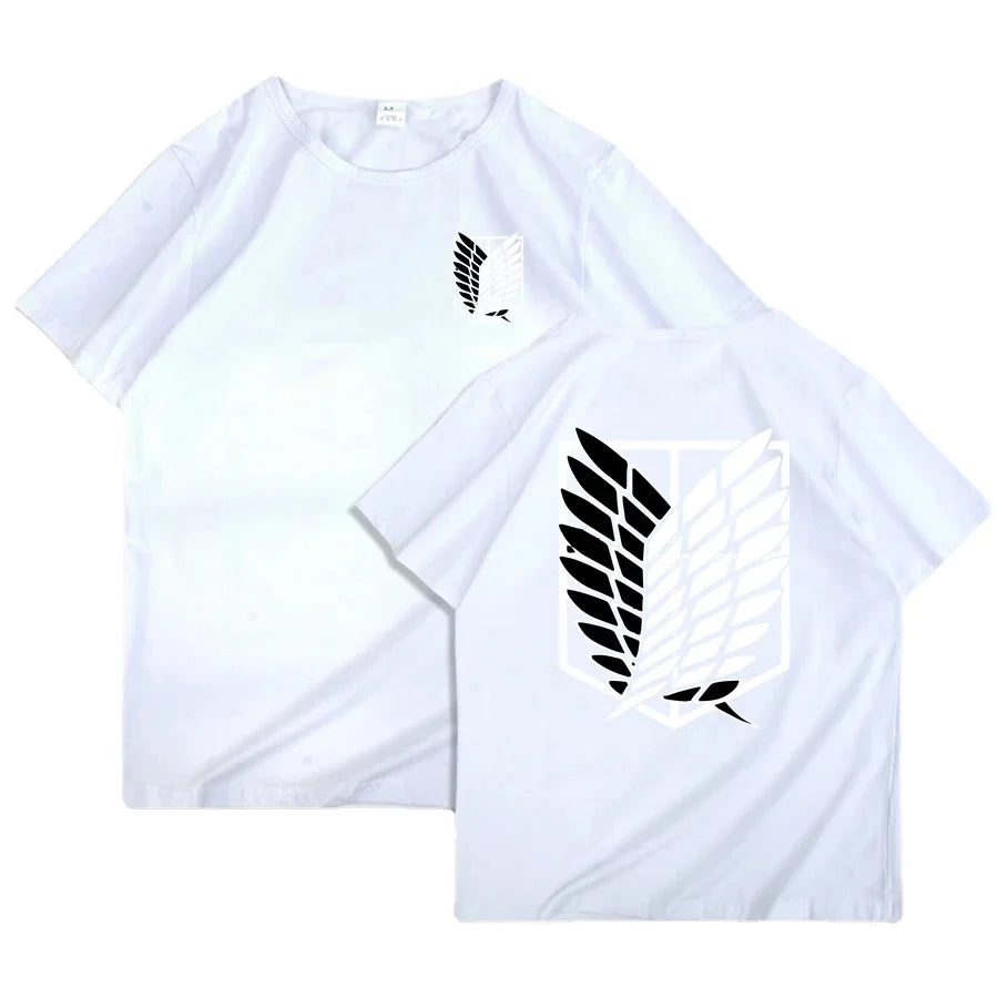 Attack on Titan Anime Graphic T-Shirt – Oversized Unisex Cotton Harajuku Streetwear Tee