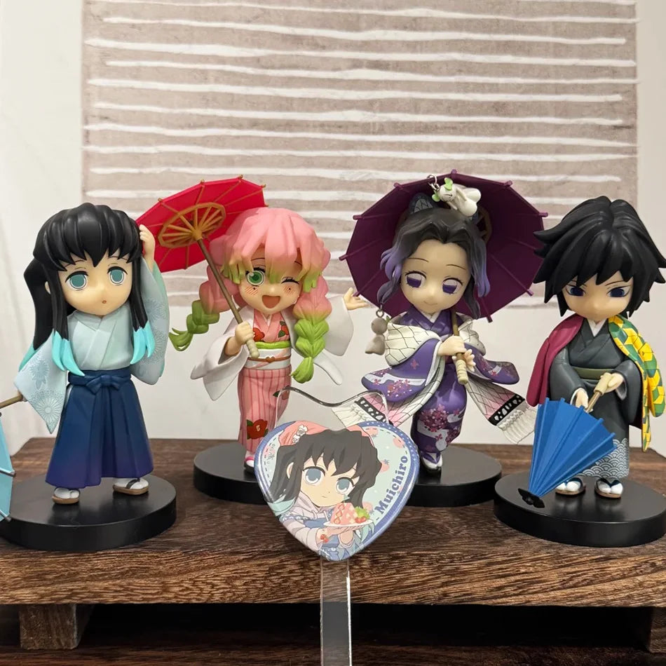 Demon Slayer Shinobu Kocho & Mitsuri Kanroji 15cm Anime Figures – Plum Rain Series Collectible Statues