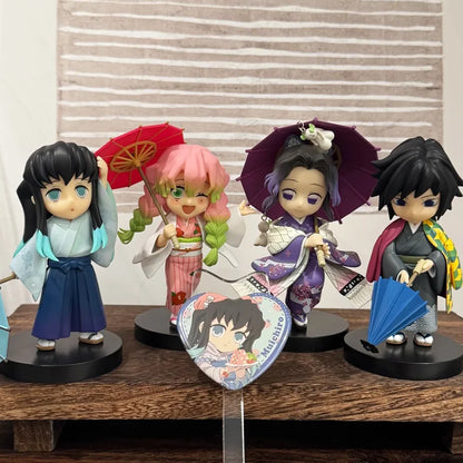 Demon Slayer Shinobu Kocho & Mitsuri Kanroji 15cm Anime Figures – Plum Rain Series Collectible Statues