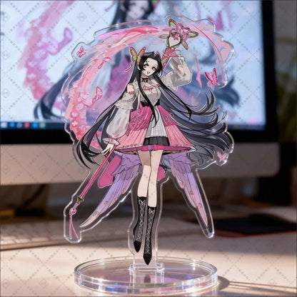 Demon Slayer Acrylic Stand Figure – Shinobu, Kanao & Kanae Anime Desktop Decor
