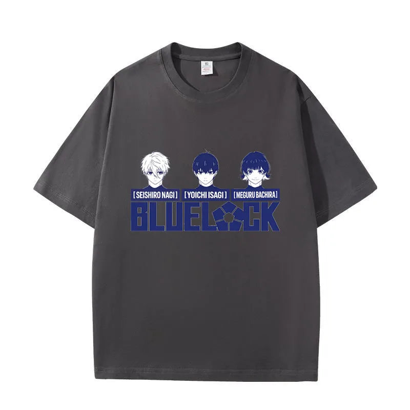 Blue Lock Isagi & Bachira Graphic T-Shirt – Unisex Anime Cotton Streetwear Tee