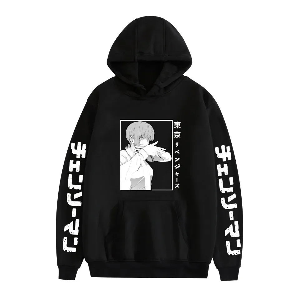 Chainsaw Man Pochita Hoodie – Unisex Harajuku Anime Streetwear Pullover