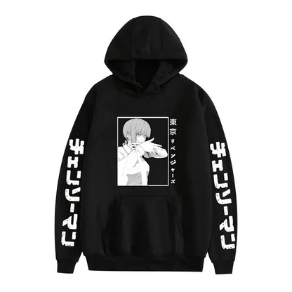 Chainsaw Man Pochita Hoodie – Unisex Harajuku Anime Streetwear Pullover