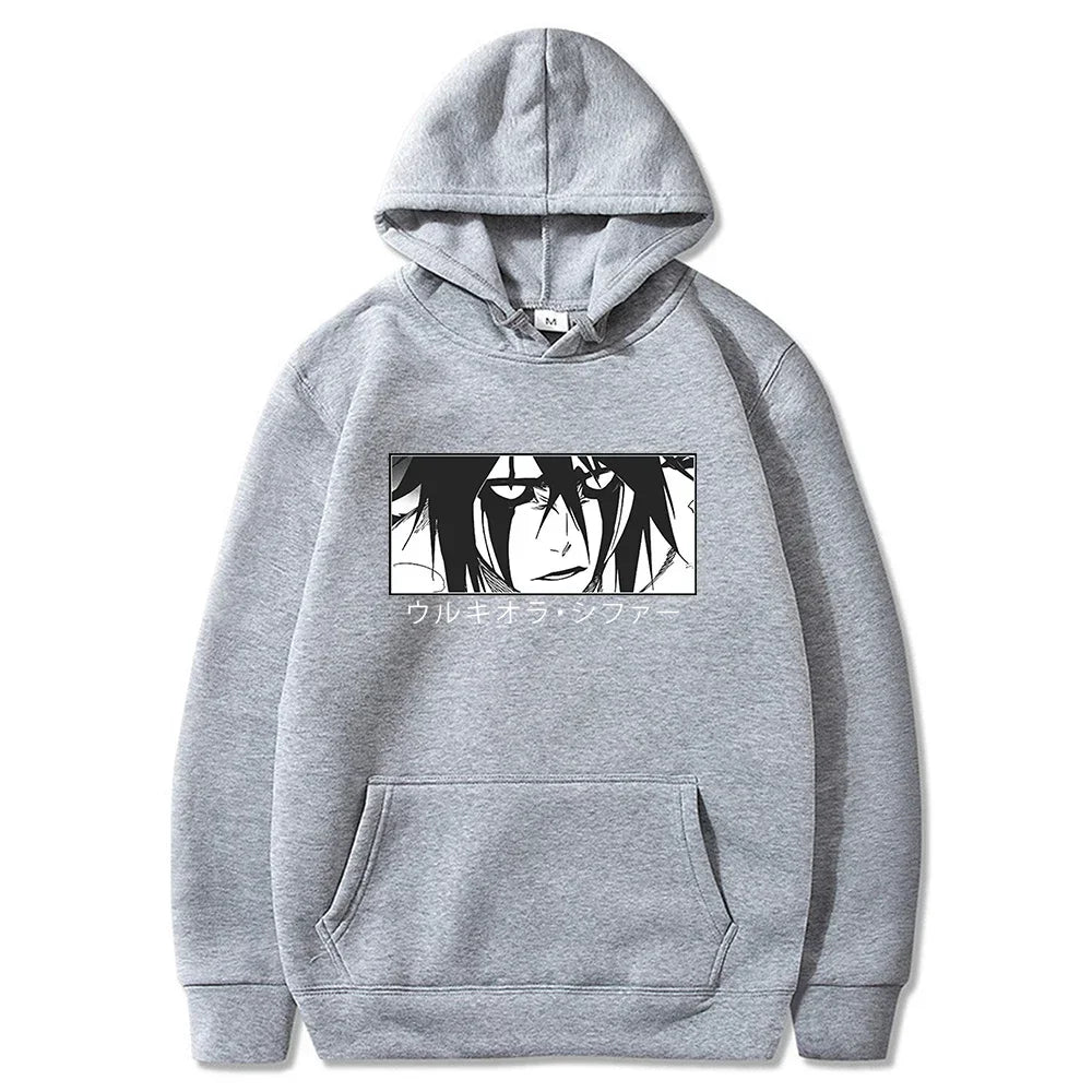 BLEACH Ulquiorra Cifer Gothic Hoodie – Manga Harajuku Anime Streetwear Sweatshirt
