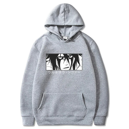 BLEACH Ulquiorra Cifer Gothic Hoodie – Manga Harajuku Anime Streetwear Sweatshirt