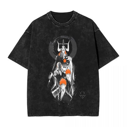 BLEACH Kenpachi Zaraki Oversized Graphic T-Shirt – Unisex Anime Streetwear Tee