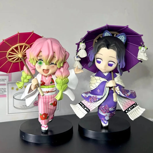 Demon Slayer Shinobu Kocho & Mitsuri Kanroji 15cm Anime Figures – Plum Rain Series Collectible Statues