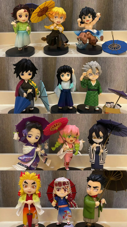 Demon Slayer Shinobu Kocho & Mitsuri Kanroji 15cm Anime Figures – Plum Rain Series Collectible Statues