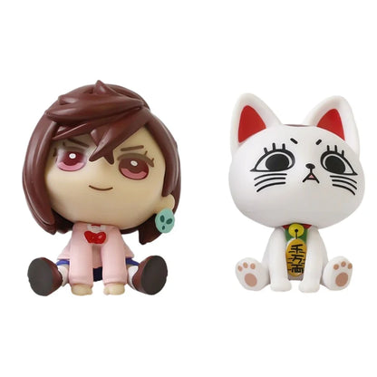 DAN DA DAN 4-Piece Anime Figure Set – Momo, Okarun & Turbo Granny PVC Collectibles