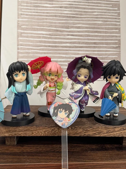 Demon Slayer Shinobu Kocho & Mitsuri Kanroji 15cm Anime Figures – Plum Rain Series Collectible Statues