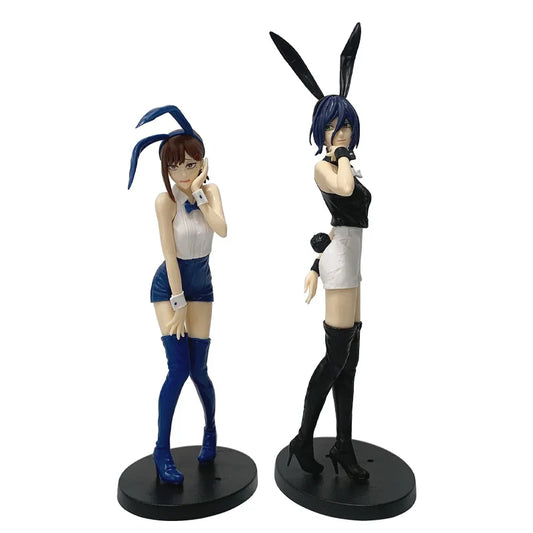 Chainsaw Man Reze & Kobeni Bunny Girl Figures – 23–29cm PVC Anime Collectibles