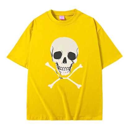Chainsaw Man Reze Skeleton T-Shirt – Oversized Vintage Anime Streetwear Tee