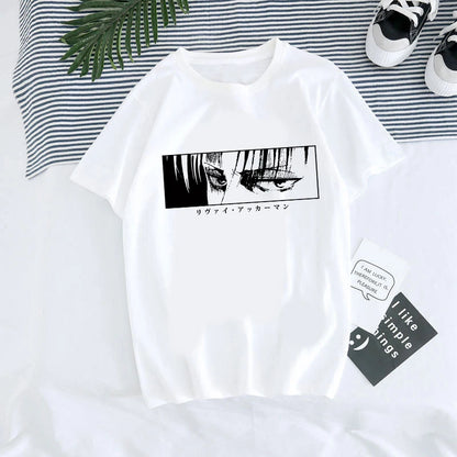 Attack on Titan Anime Graphic T-Shirt – Oversized Unisex Cotton Harajuku Streetwear Tee