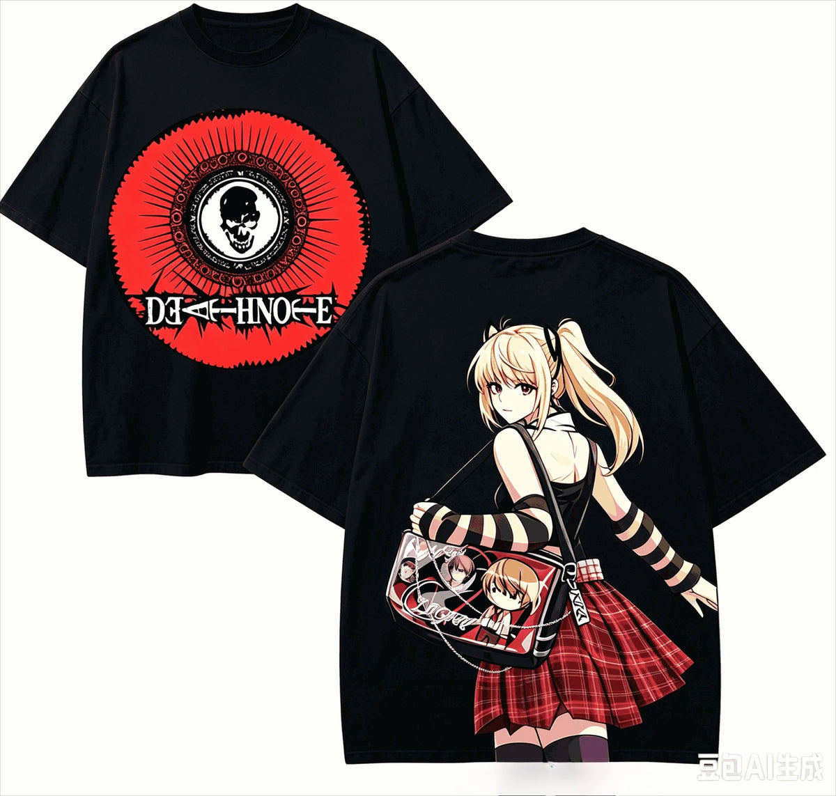Death Note Oversized T-Shirt – Unisex Harajuku Anime High-Street Tee