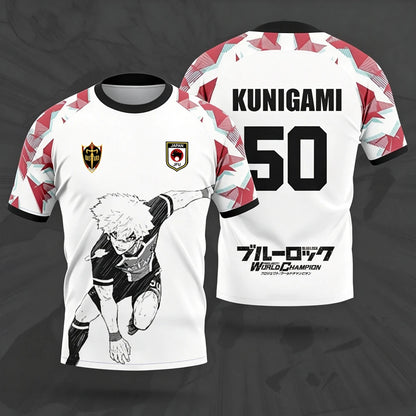 Blue Lock Bastard München Football Jersey – Anime 3D Print Sports T-Shirt