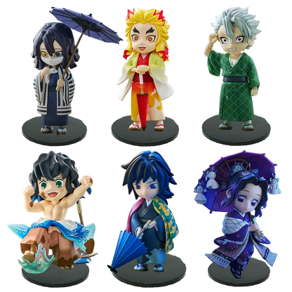 Demon Slayer Shinobu Kocho & Mitsuri Kanroji 15cm Anime Figures – Plum Rain Series Collectible Statues